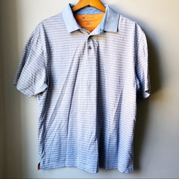 Jos A. Bank Golf Shirt Blue and Orange Sz XL - Picture 2 of 8